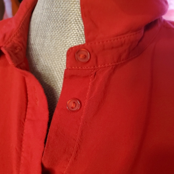 Streetwear Society Red Button-Up Shirt - Picture 3 of 7